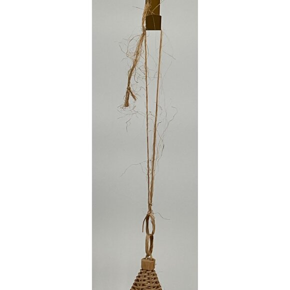 Vintage Woven Rattan & Shell Hanging Mobile - Picture 4 of 4